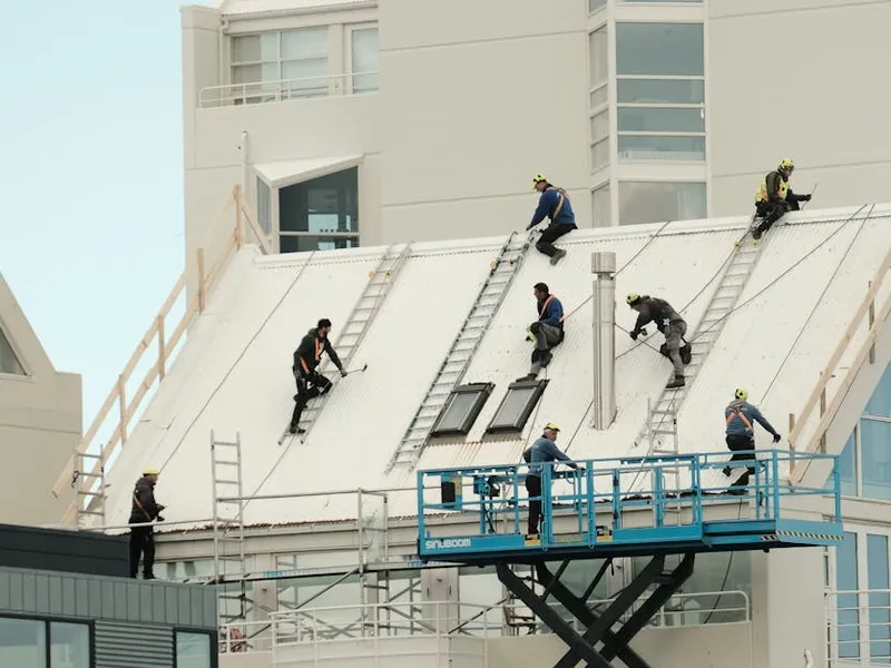 storm damage repair project